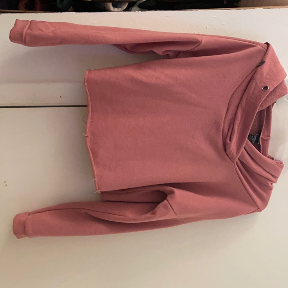 Dusty Pink Croptop Sweater
